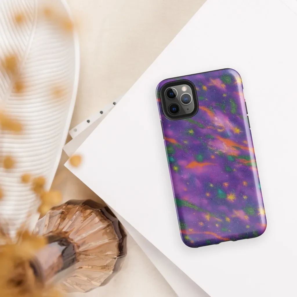 Violet Comet Garden on Tough Case for iPhone® — Front