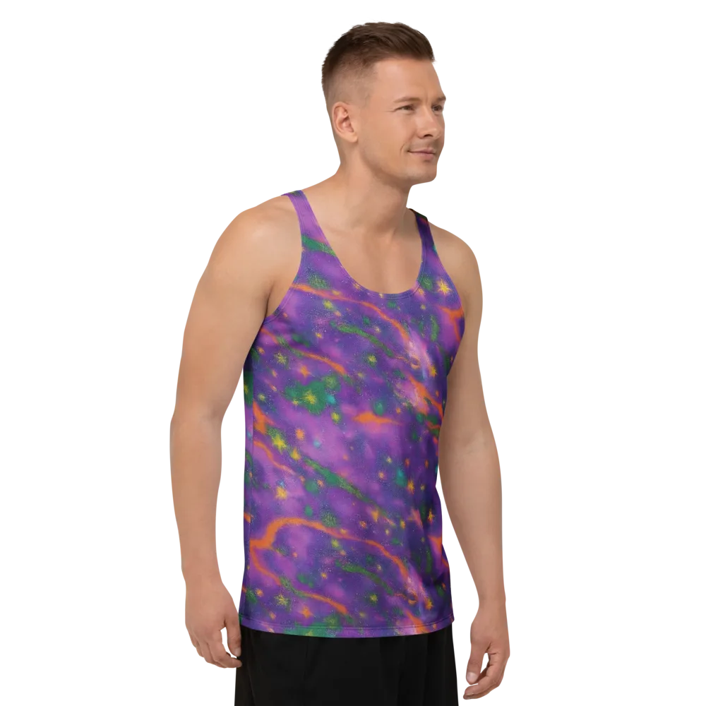 Violet Comet Garden on Men's Tank Top — Right Front