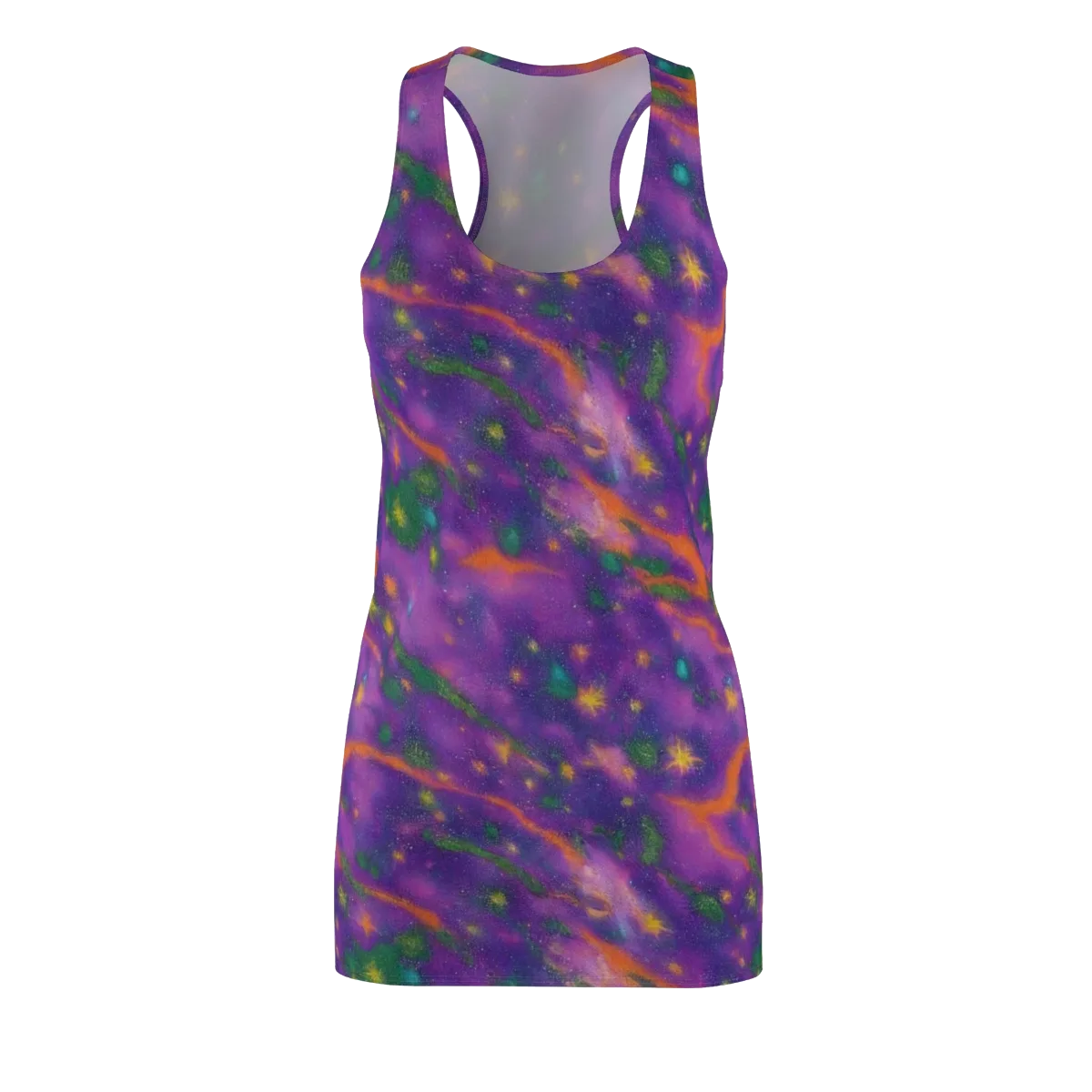 Violet Comet Garden on Racerback Dress — Front