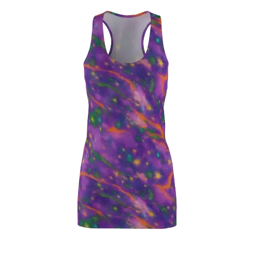 Violet Comet Garden on a Racerback Dress
