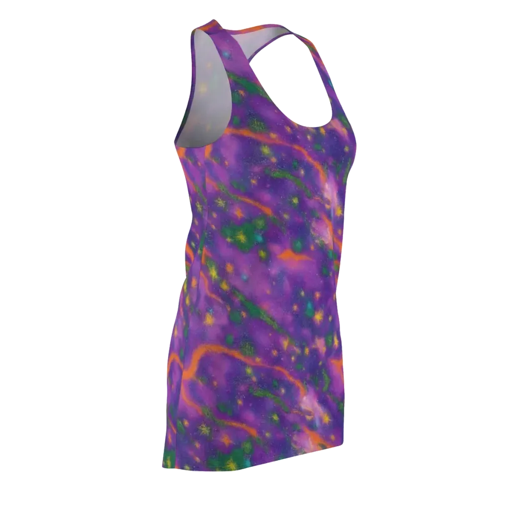 Violet Comet Garden on Racerback Dress — Front Side