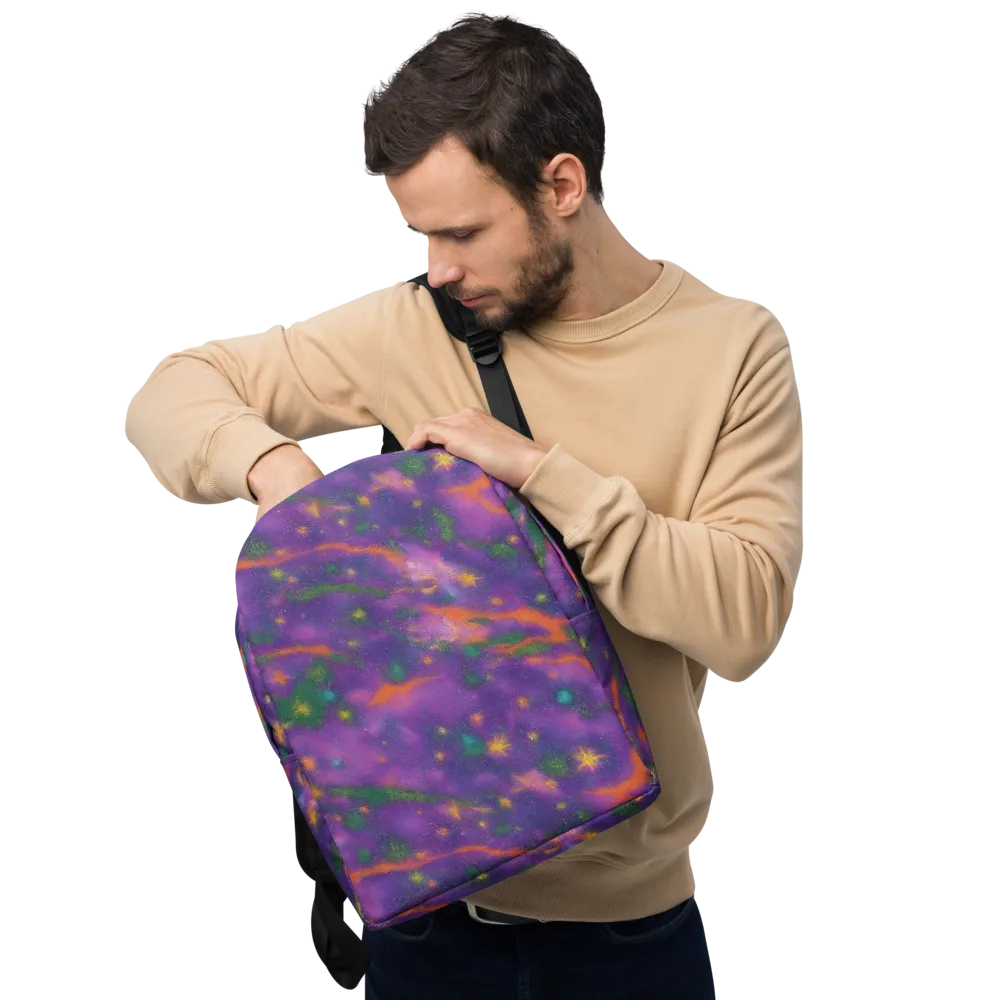 Violet Comet Garden on Minimalist Backpack — Front