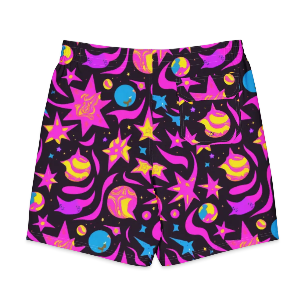 Nova After Dark on Men's Board Shorts — Back