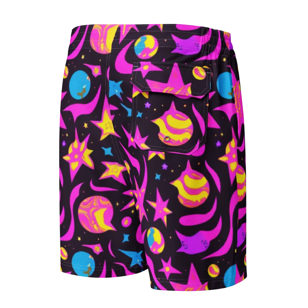 Nova After Dark on Men's Board Shorts — Back