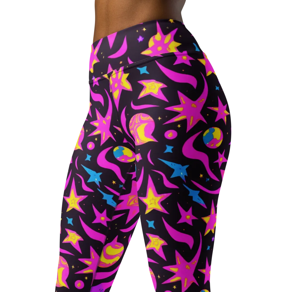 Nova After Dark on Yoga Leggings — Left Front