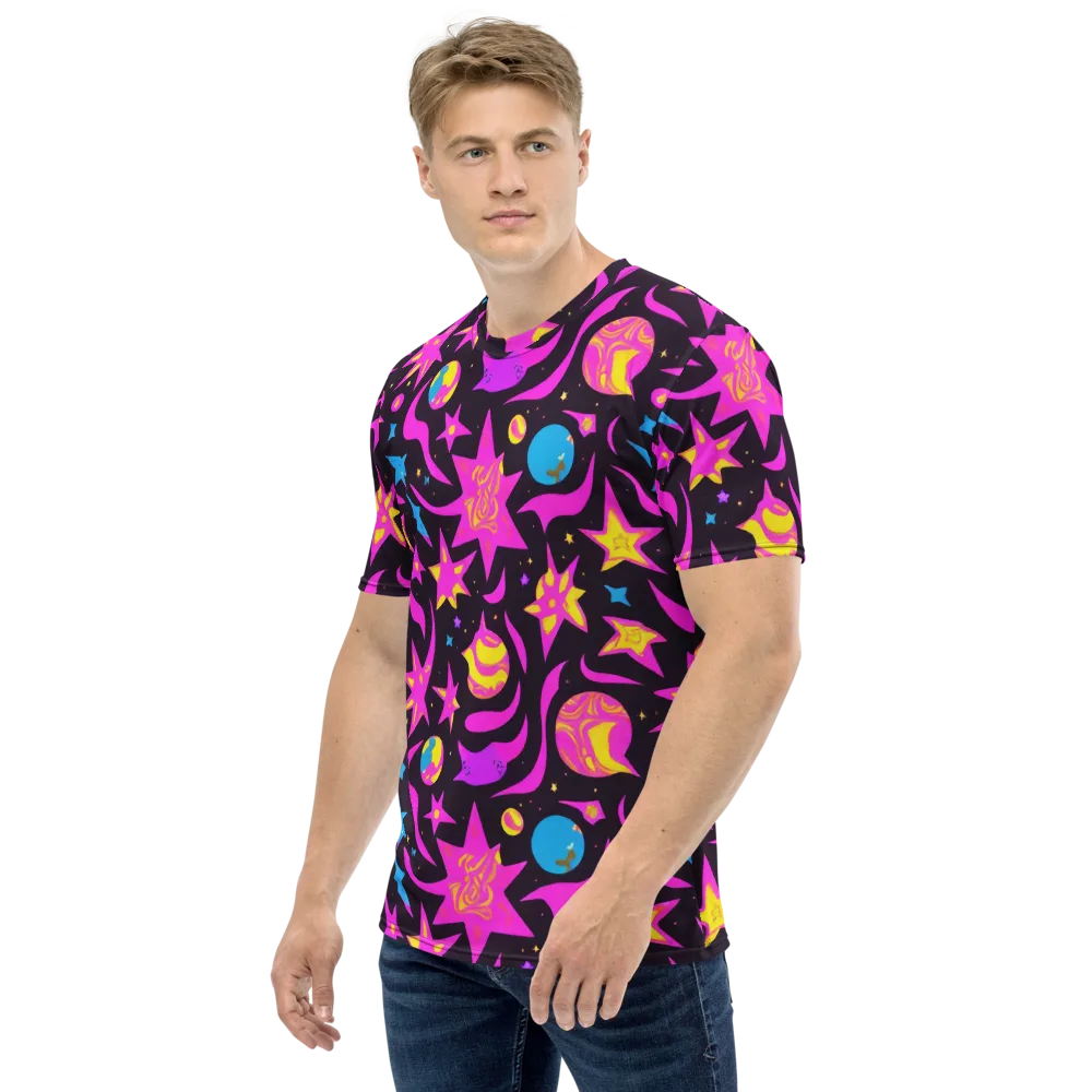 Nova After Dark on Men's Crew Neck T-Shirt — Left
