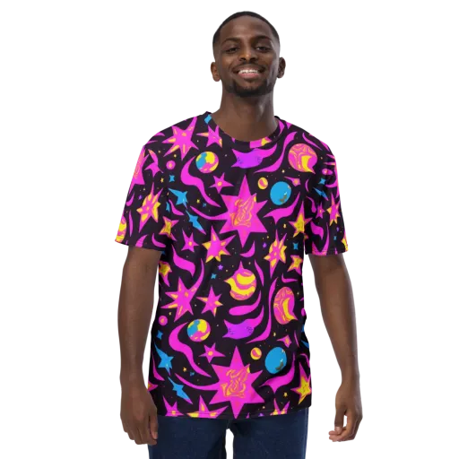 Nova After Dark on a Men's Crew Neck T-Shirt