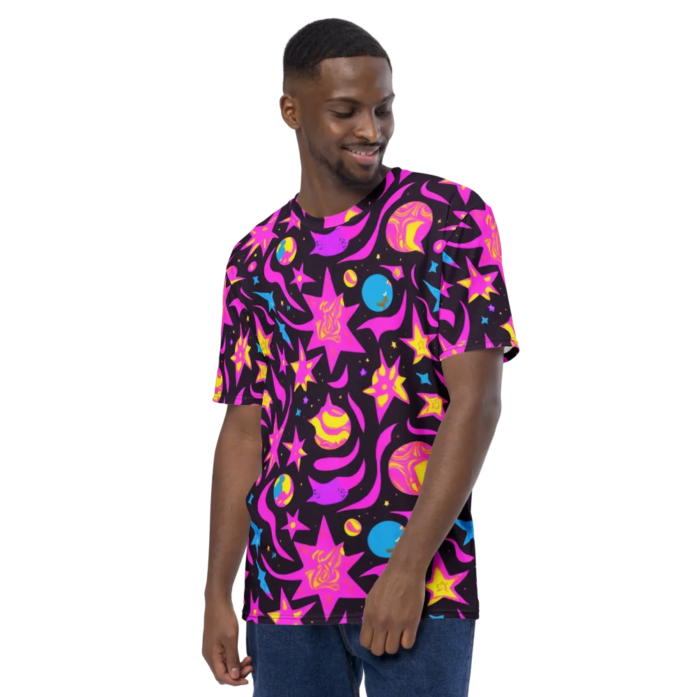 Nova After Dark on Men's Crew Neck T-Shirt — Left