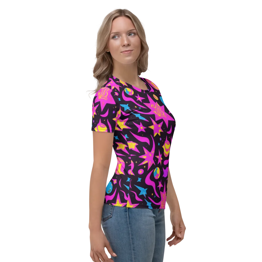 Nova After Dark on Women's Crew Neck T-Shirt — Right