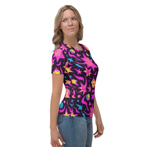 Nova After Dark on a Women's Crew Neck T-Shirt