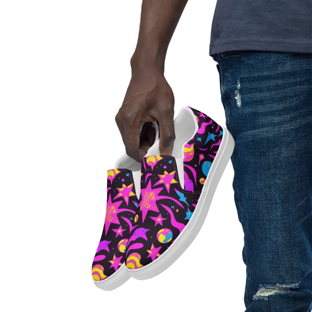 Nova After Dark on Men's Slip-On Canvas Shoes — Left Front