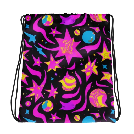 Nova After Dark on a Drawstring Bag