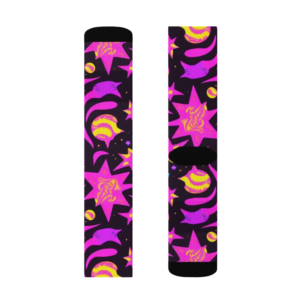 Nova After Dark on Socks — Left Sock