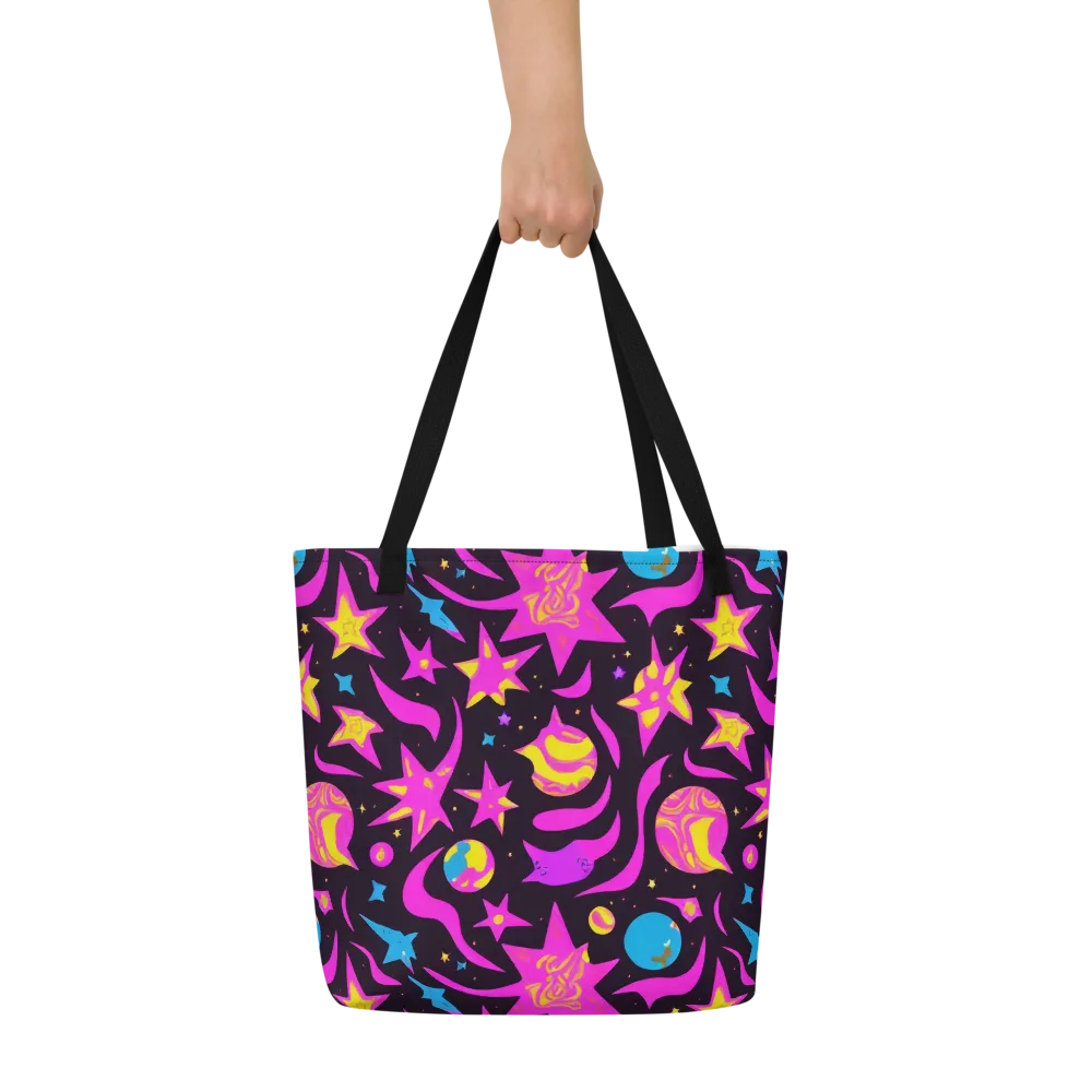 Nova After Dark on Large Tote Bag W/ Pocket — Front