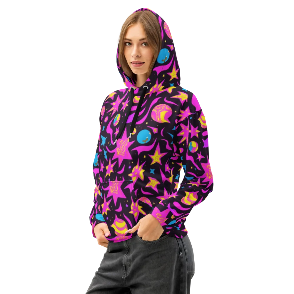Nova After Dark on Cotton Hoodie — Left Front