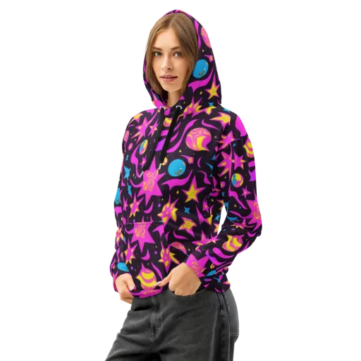 Nova After Dark on a Cotton Hoodie