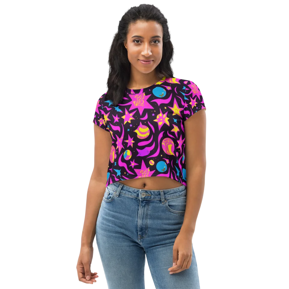 Nova After Dark on Crop Tee — Front