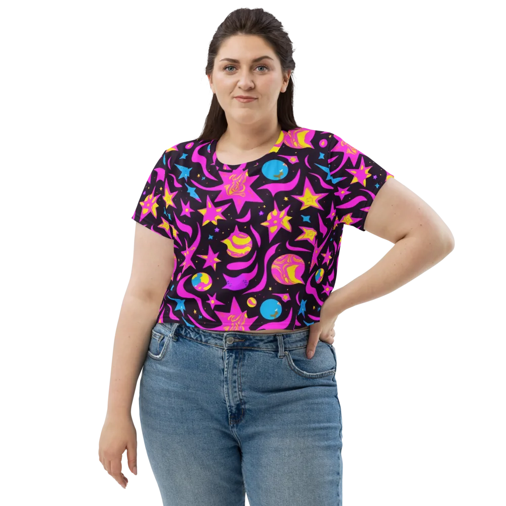 Nova After Dark on Crop Tee — Front