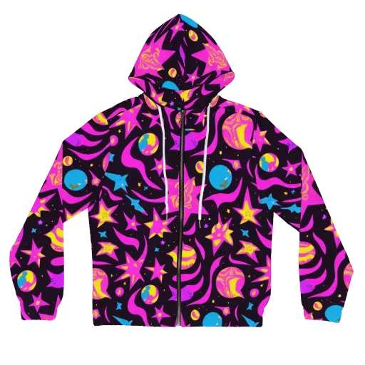 Nova After Dark on a Women's Full-Zip Hoodie