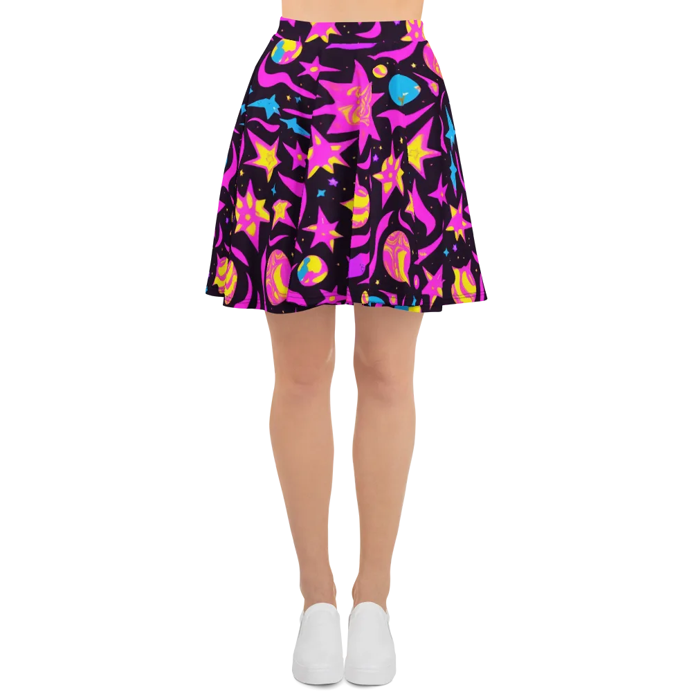 Nova After Dark on Skater Skirt — Front