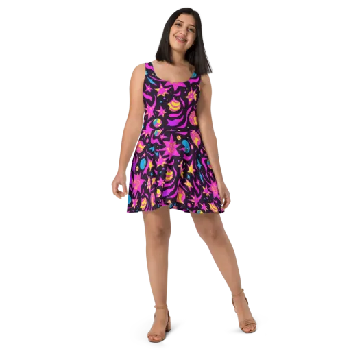 Nova After Dark on a Skater Dress