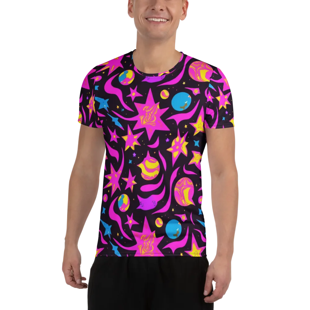 Nova After Dark on Men's Athletic T-Shirt — Front