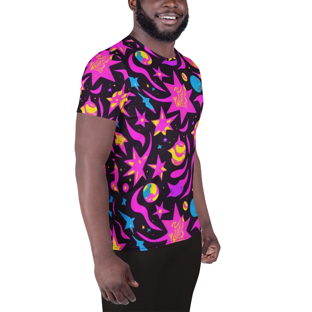 Nova After Dark on Men's Athletic T-Shirt — Right