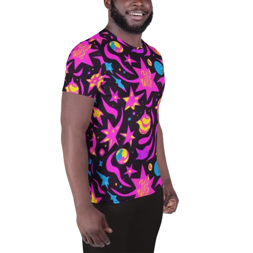 Nova After Dark on a Men's Athletic T-Shirt
