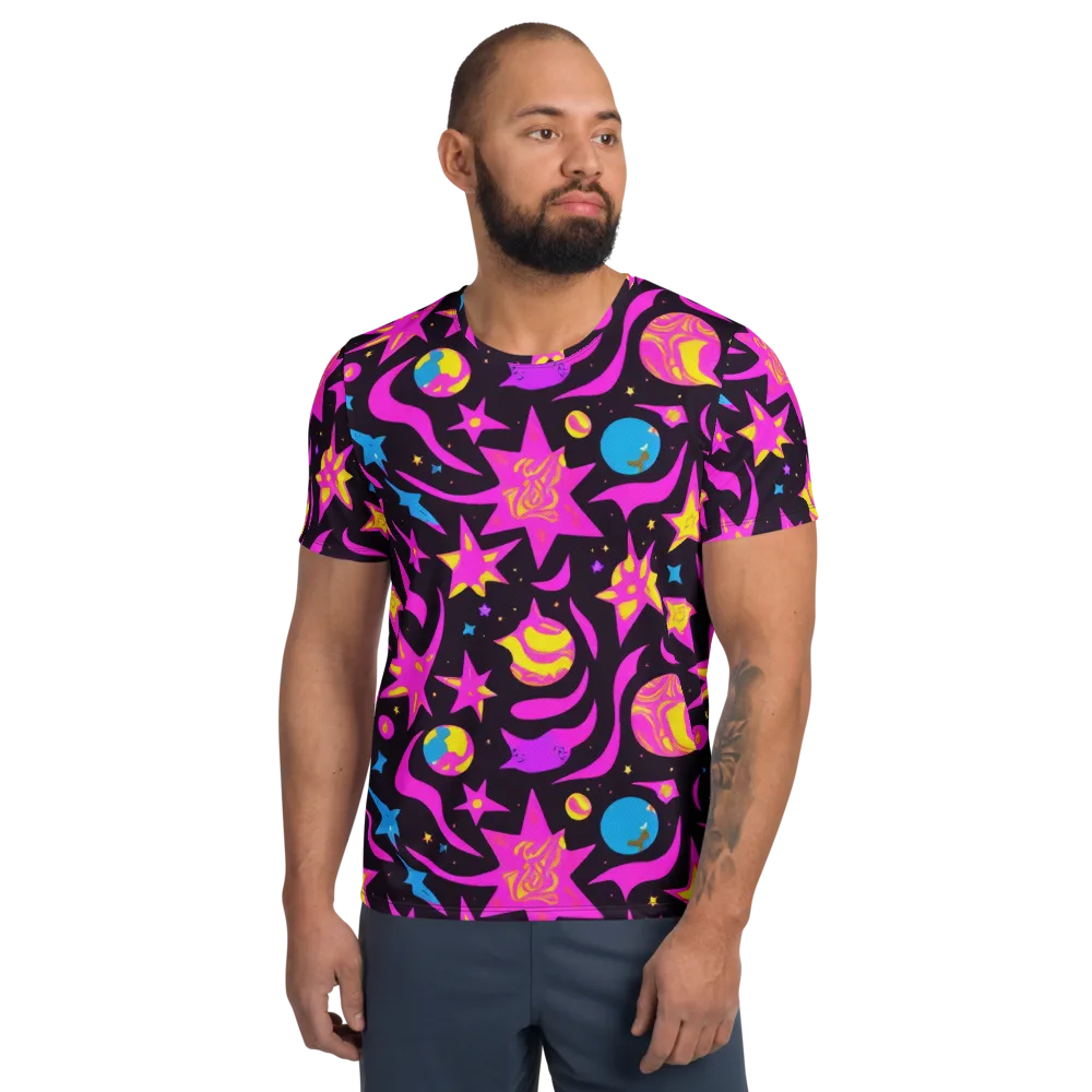 Nova After Dark on Men's Athletic T-Shirt — Front