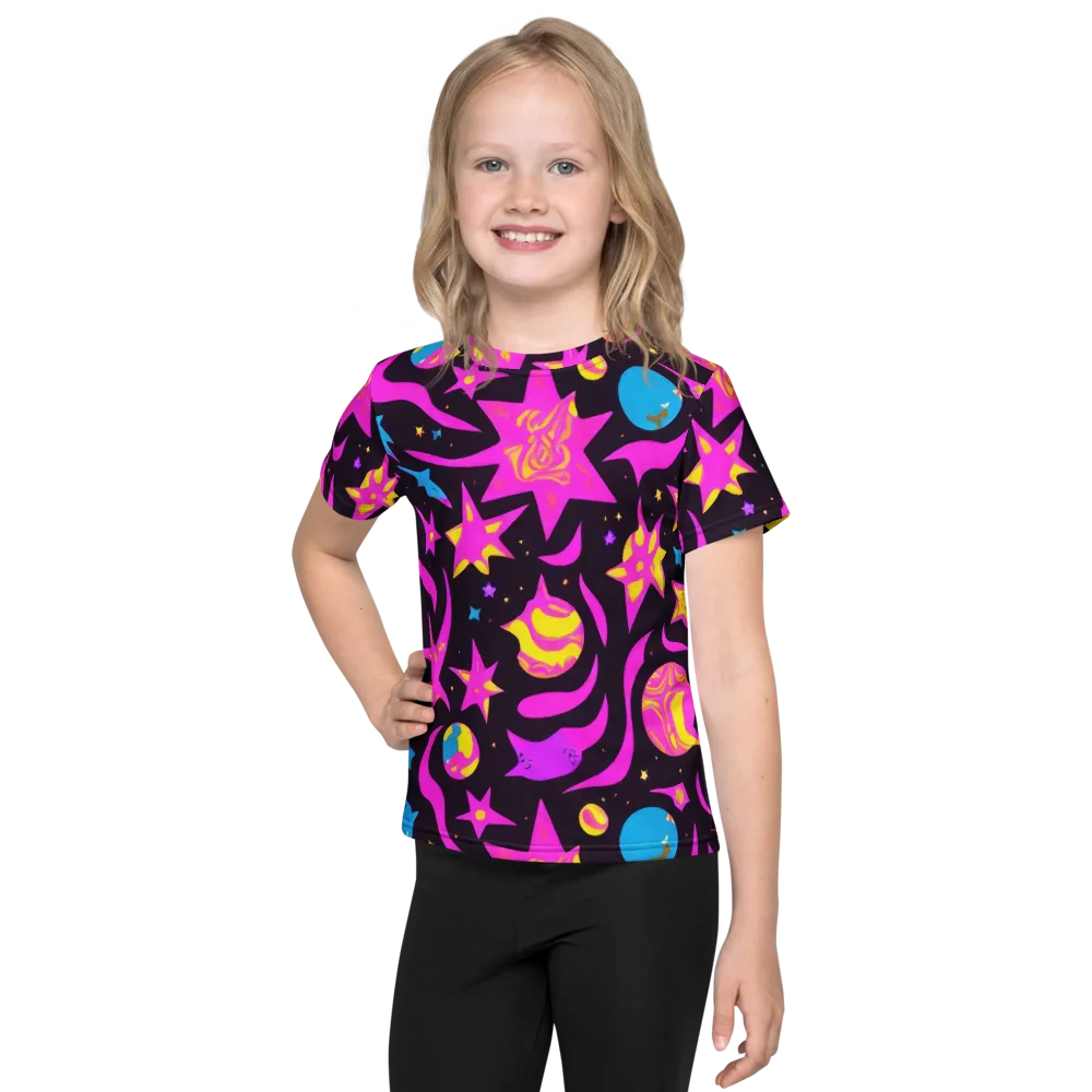 Nova After Dark on Kids Crew Neck T-Shirt — Front