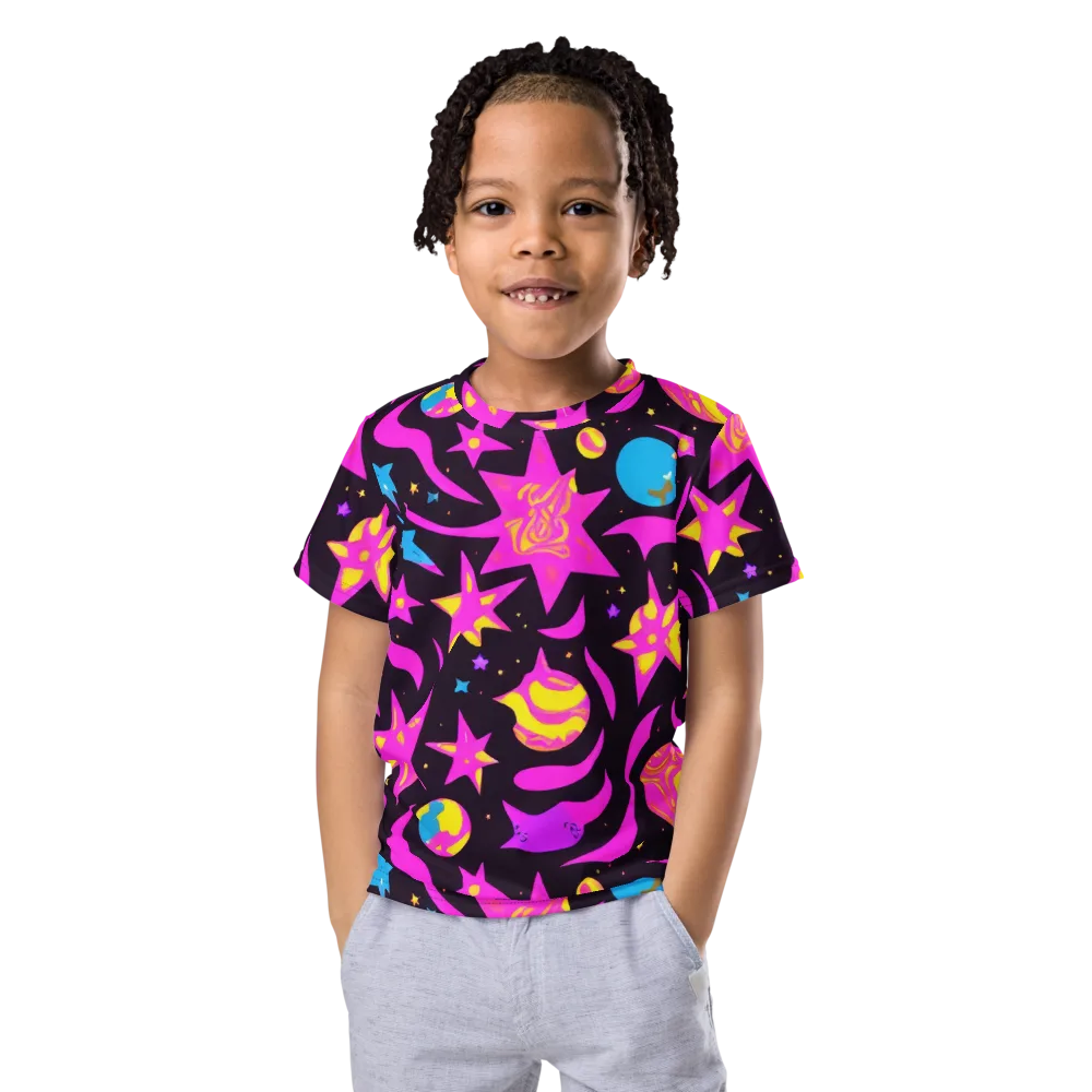 Nova After Dark on Kids Crew Neck T-Shirt — Front