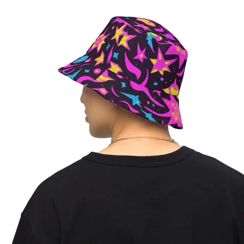 Nova After Dark on Reversible Bucket Hat — Back Inside