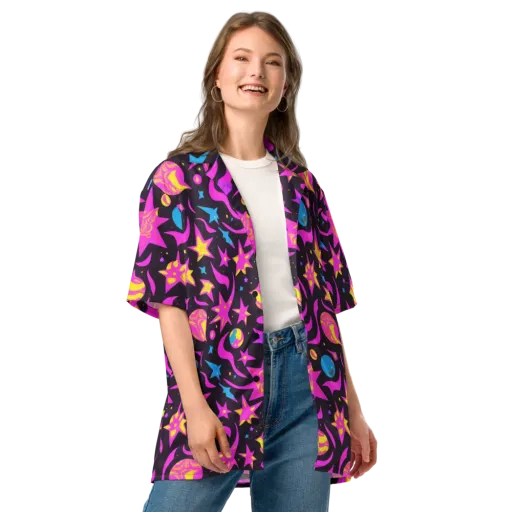 Nova After Dark on a Button Shirt