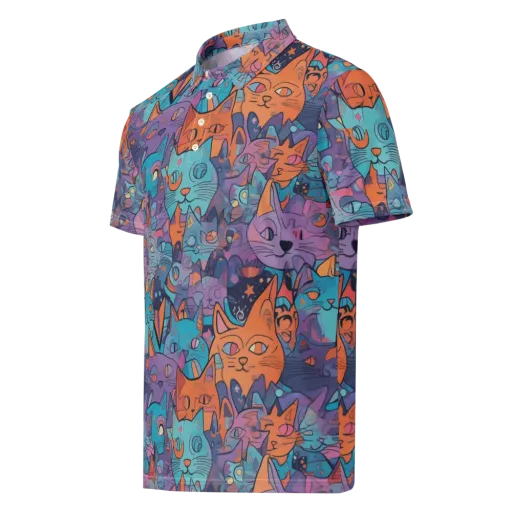 Whisker Spectrum on a Men's Slim Fit Polo Shirt