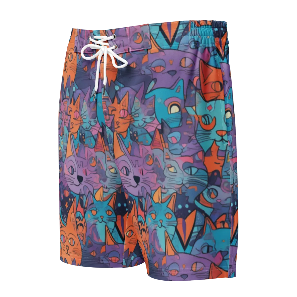 Whisker Spectrum on Men's Board Shorts — Front
