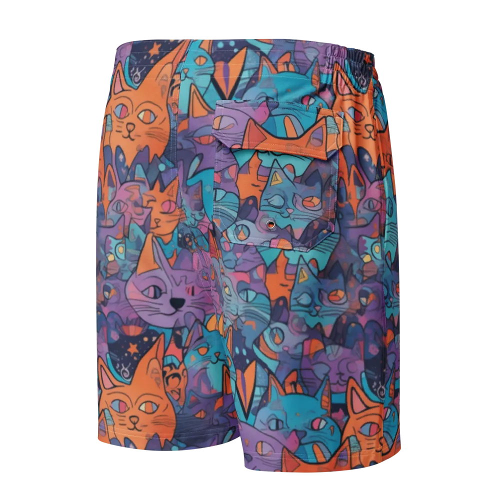 Whisker Spectrum on Men's Board Shorts — Back