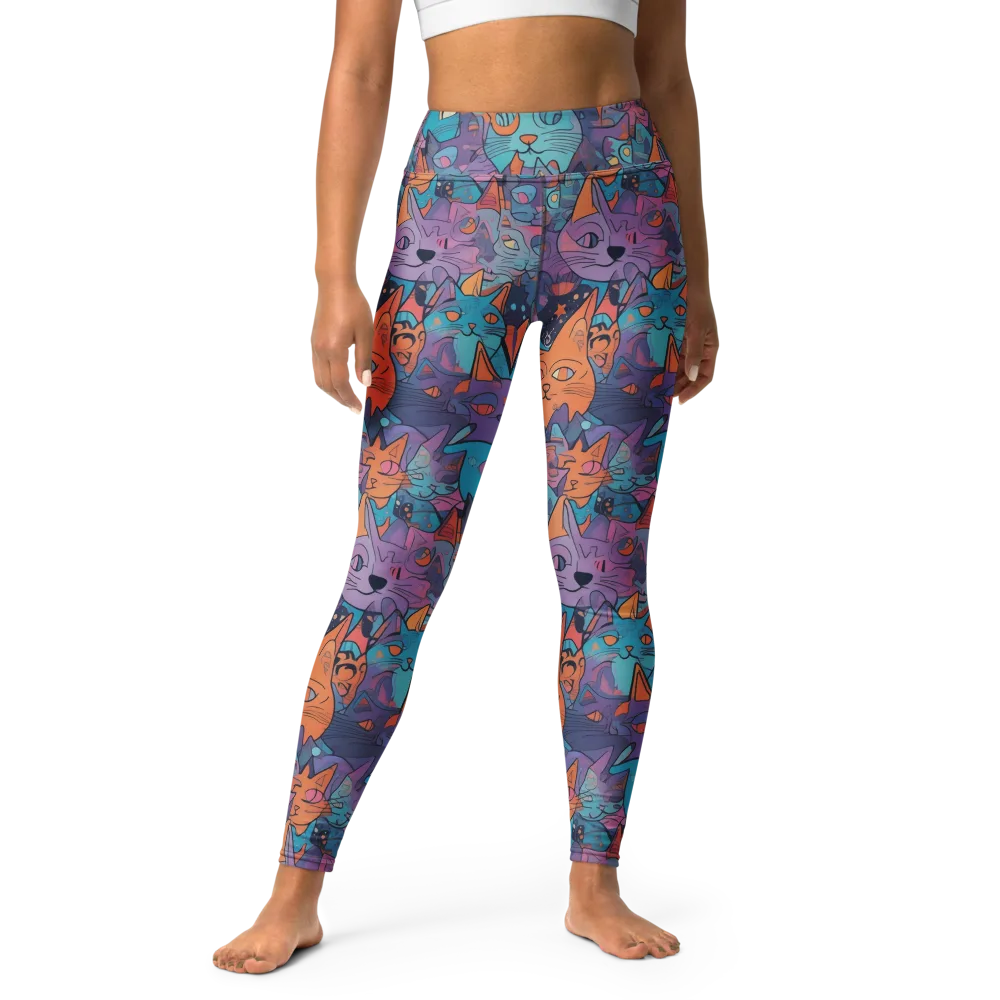 Whisker Spectrum on Yoga Leggings — Front