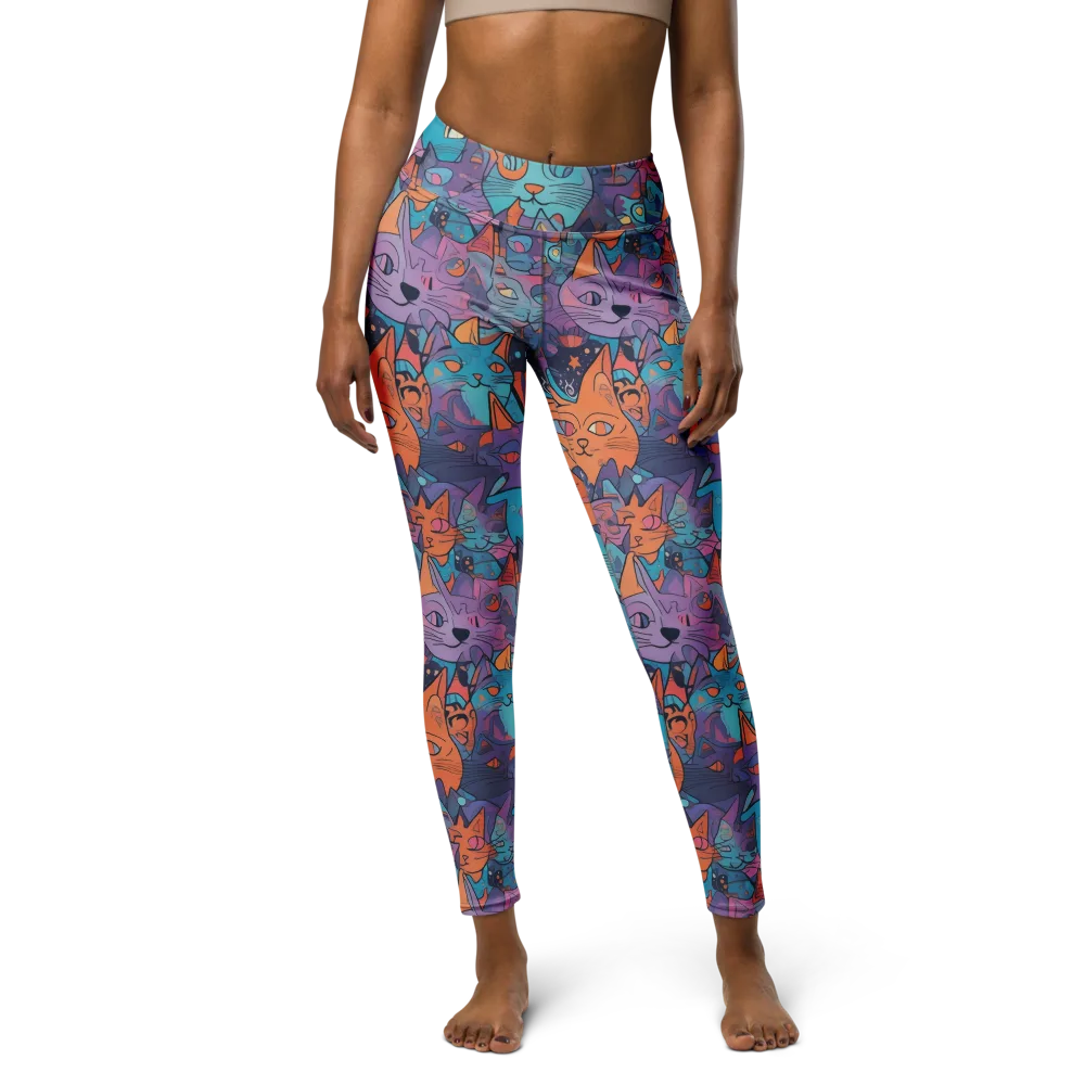 Whisker Spectrum on Yoga Leggings — Front