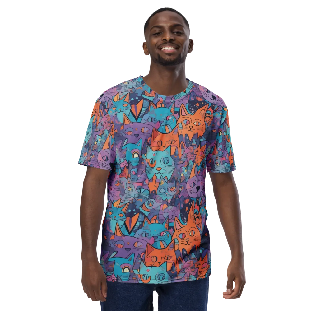 Whisker Spectrum on Men's Crew Neck T-Shirt — Front