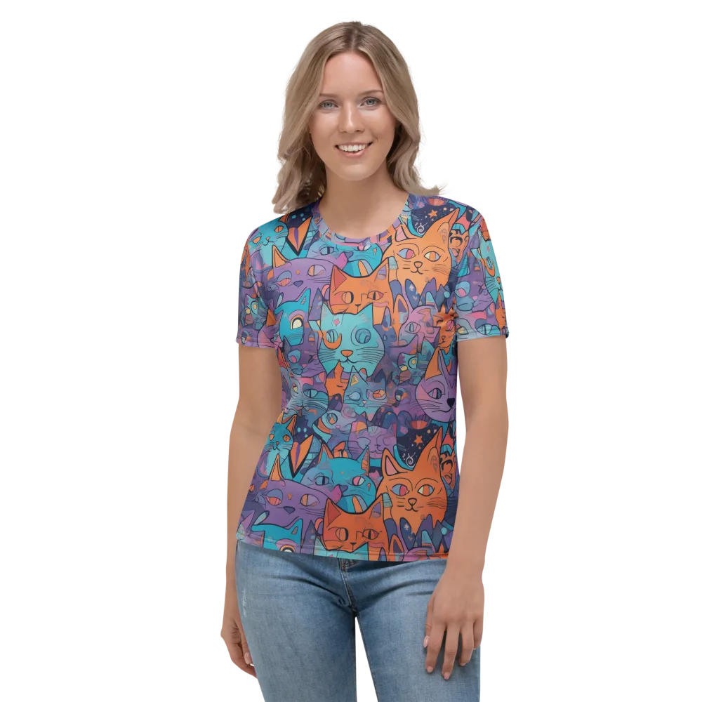 Whisker Spectrum on Women's Crew Neck T-Shirt — Front