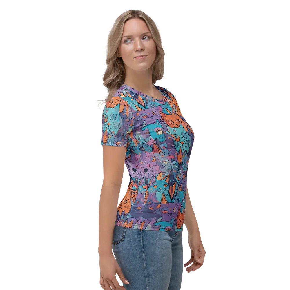 Whisker Spectrum on Women's Crew Neck T-Shirt — Right