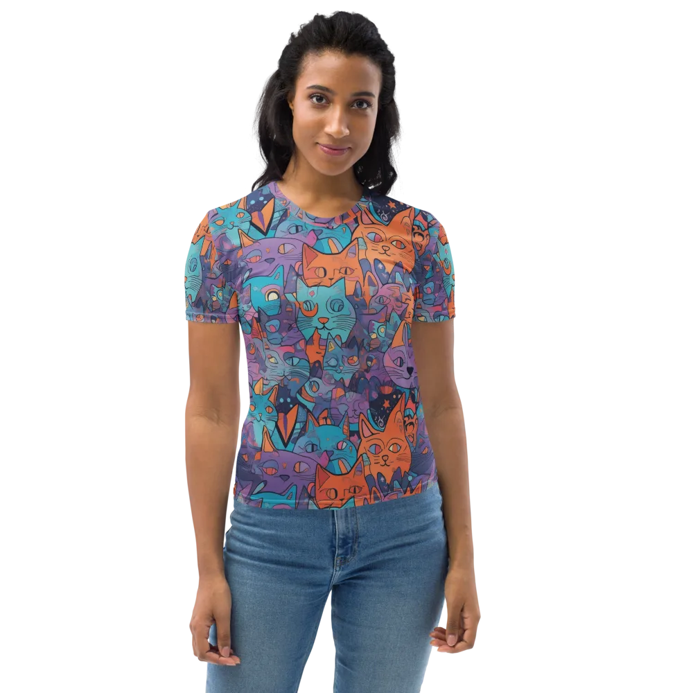 Whisker Spectrum on Women's Crew Neck T-Shirt — Front