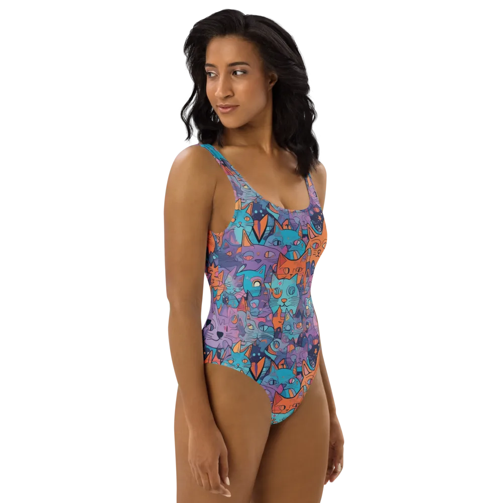 Whisker Spectrum on One-Piece Swimsuit — Right