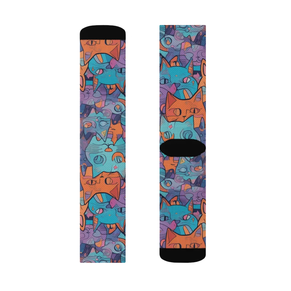 Whisker Spectrum on Socks — Right Sock