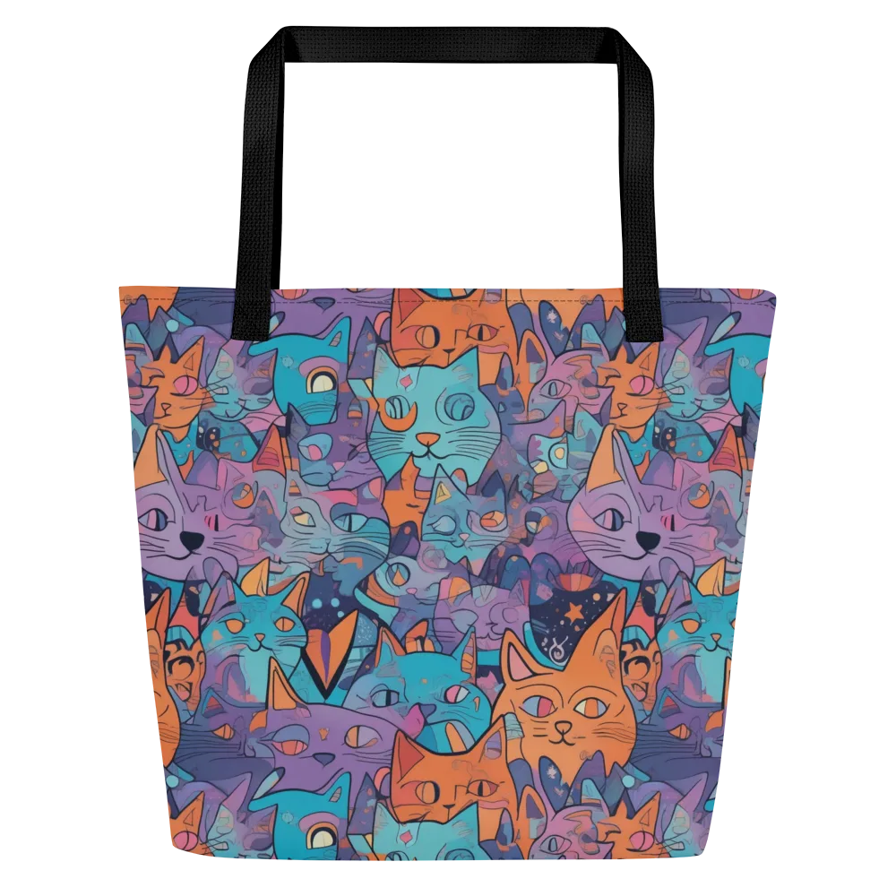 Whisker Spectrum on Large Tote Bag W/ Pocket — Front