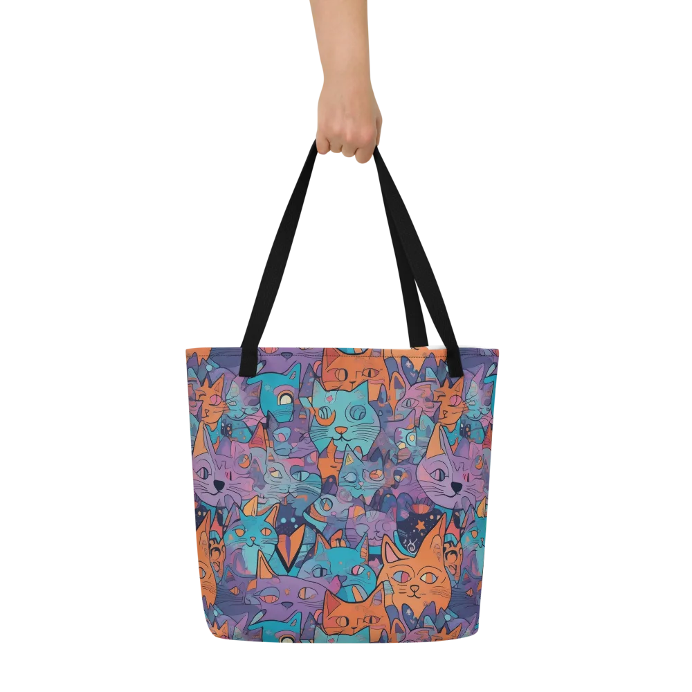 Whisker Spectrum on Large Tote Bag W/ Pocket — Front