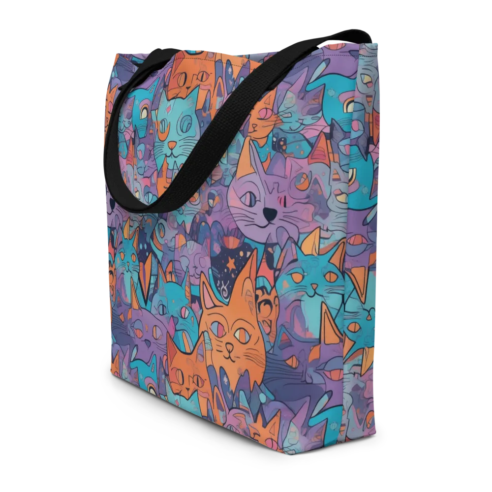 Whisker Spectrum on Large Tote Bag W/ Pocket — Front