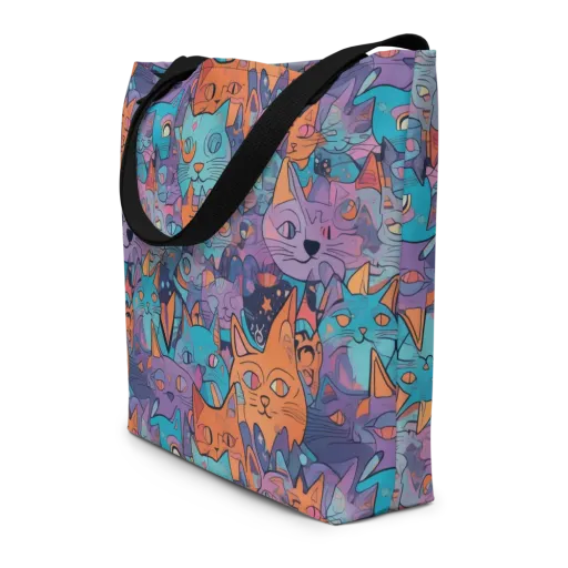 Whisker Spectrum on a Large Tote Bag W/ Pocket