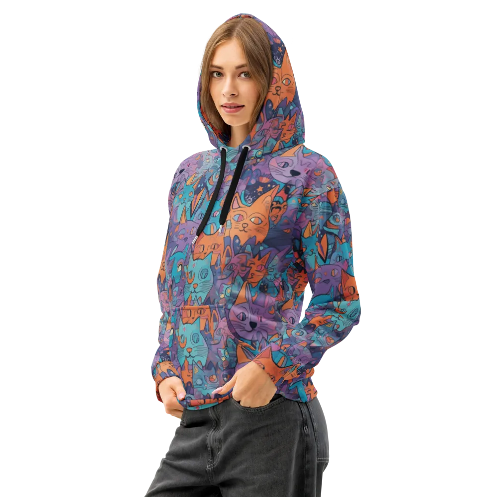 Whisker Spectrum on Cotton Hoodie — Left Front