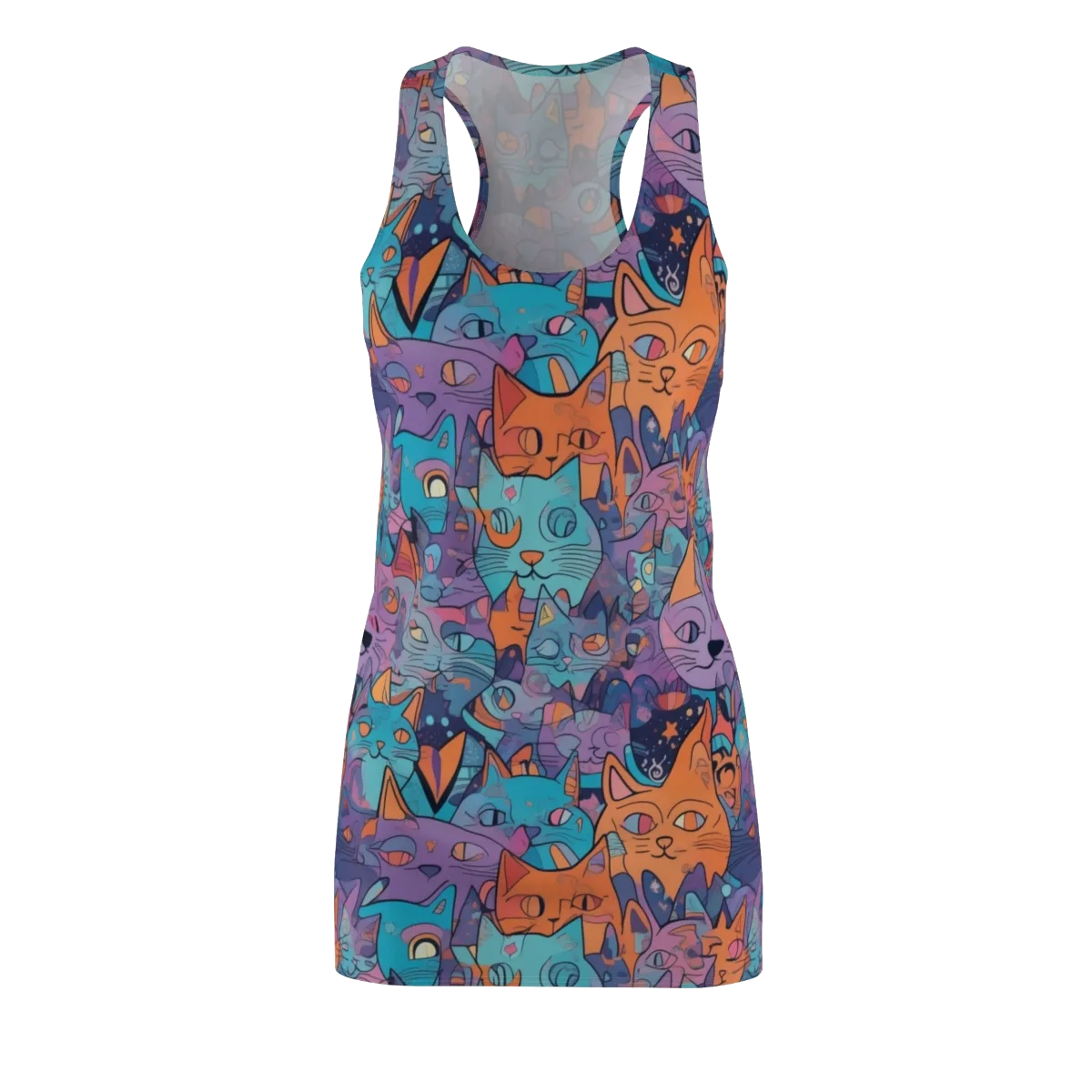 Whisker Spectrum on Racerback Dress — Front